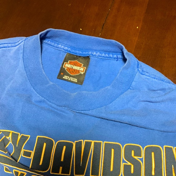 Blue Harley Davidson Las Vegas T-Shirt - Picture 4 of 5